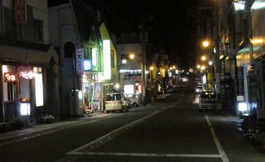 越後湯沢の温泉街